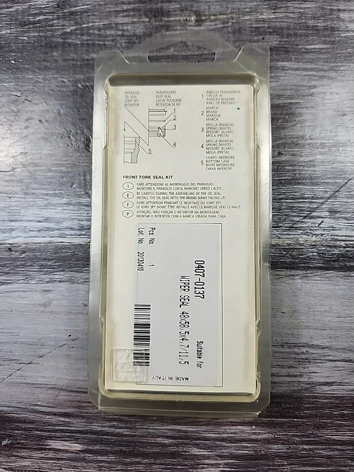 Kit de sellado de horquilla delantera Parts Unlimited 0407-0137 48 x 58 Foto 3 de 3