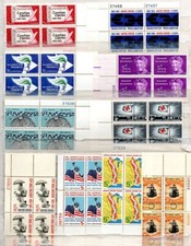 Mint Plate Block Stamps: 9 Assorted  5  US Postage  11-315 