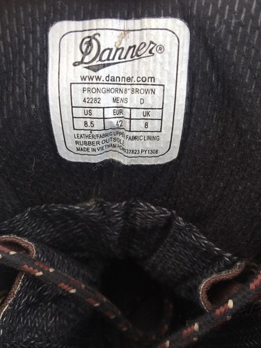 Danner Pronghorn 8" Pelle Gore-Tex Impermeabile Marrone Taglia 8,5 Uomo 422282 - Foto 9 di 19