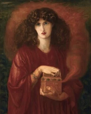 1871 Dante Gabriel Rossetti Pandora Painting Giclee Print on Fine Art Paper