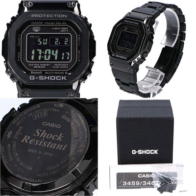 Casio G-Shock GMW-B5000GD-1JF Full Metal Bluetooth Radio Schwarz Uhr Top