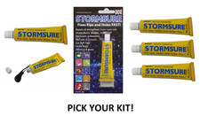 STORMSURE BLACK FLEXIBLE REPAIR ADHESIVE GLUE TENT WADERS RIPS HOLES BOOTS ETC