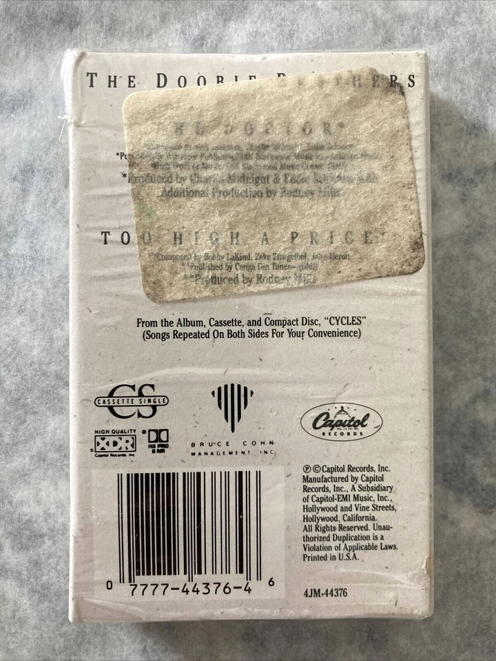 The Doobie Brothers : The Doctor Cassette Tape Single Very Rare ~ NEW SEALED - Image 2 of 4