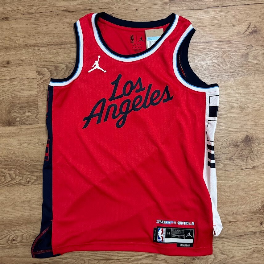 New Nike Los Angeles Clippers Statement Edition Red Jersey Blank
