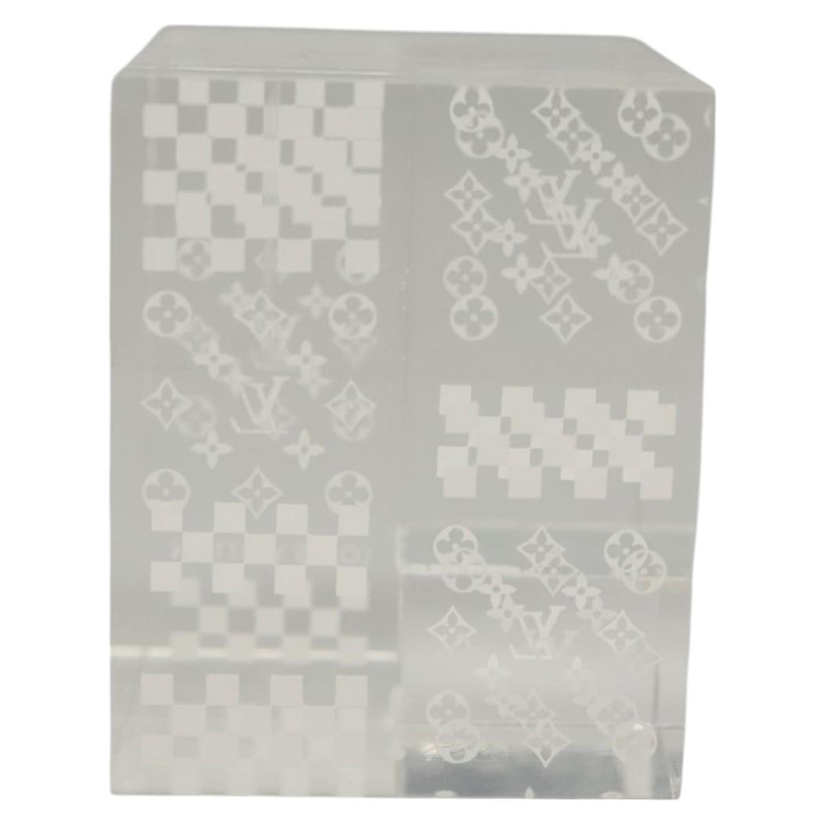 LOUIS VUITTON Paperweight 3D Paper Weight Crystal glass