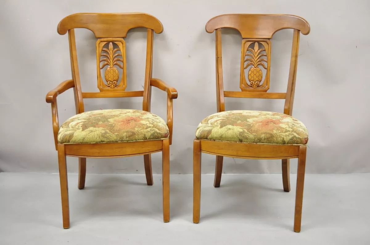 Ethan allen pineapple chairs deals