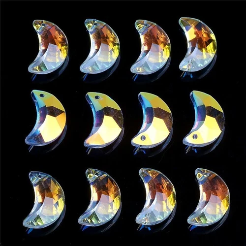 Multi Shape Crystal Charms - AB Color Glass Beads Jewelry Making Pendants 20Pcs - Picture 50 of 65