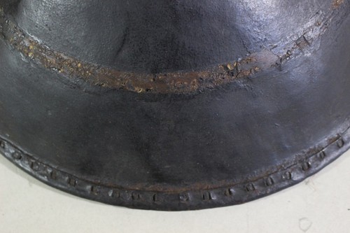 JINGASA of YOROI (armor) : EDO : 13.8 × 13.8 × 5.5 " 360g - Picture 6 of 8