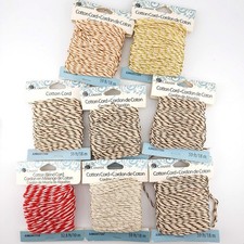400 ft Cotton Cord for jewelry making Cousin metallic natural white