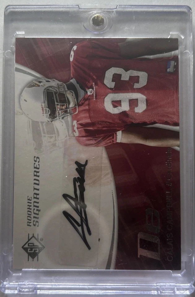 2008 SP Authentic - Rookie Authentics Signatures Calais Campbell #173 (AU, RC) - Image 3 of 3