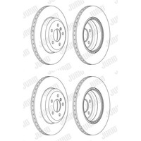 2X Jurid Bremsscheiben 345Mm BelÜFtet Hinten Passend FüR BMW 3 4 | 563134JC