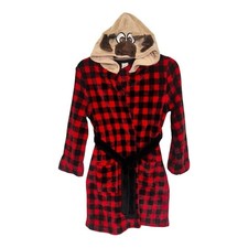 Cat  Jack  Red Black Deer Hoodie Long Sleeve Belt Bathrobe 8/10