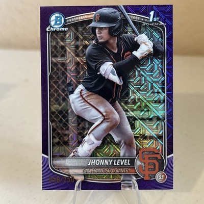 2025 Bowman - Chrome 1st Jhonny Level #BCP-147 Purple Raywave Refractor /250 