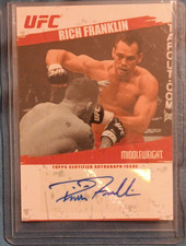Topps UFC 2009 Rich Franklin Fighter Autographs Insert Auto Card FA-RF