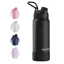 32oz Insulated Water Bottle Double-Wall Vacuum Stainless Steel, Wide Mouth D...