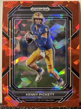 Kenny Pickett 2023 Prizm Draft Football RED ICE PRIZM #64 Pittsburgh Steelers