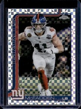 2025 Topps Chrome Micah McFadden Refractor X-Fractor #232 Giants