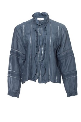 Isabel Marant Etoile Rüschenbluse Weiblich Blau 38