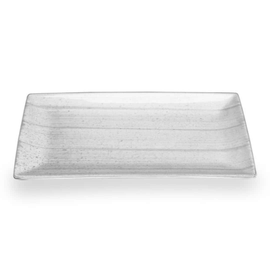 Rectangular Tray Dream Gray in Porcelain 35x20 cm Le Nouveau Coq