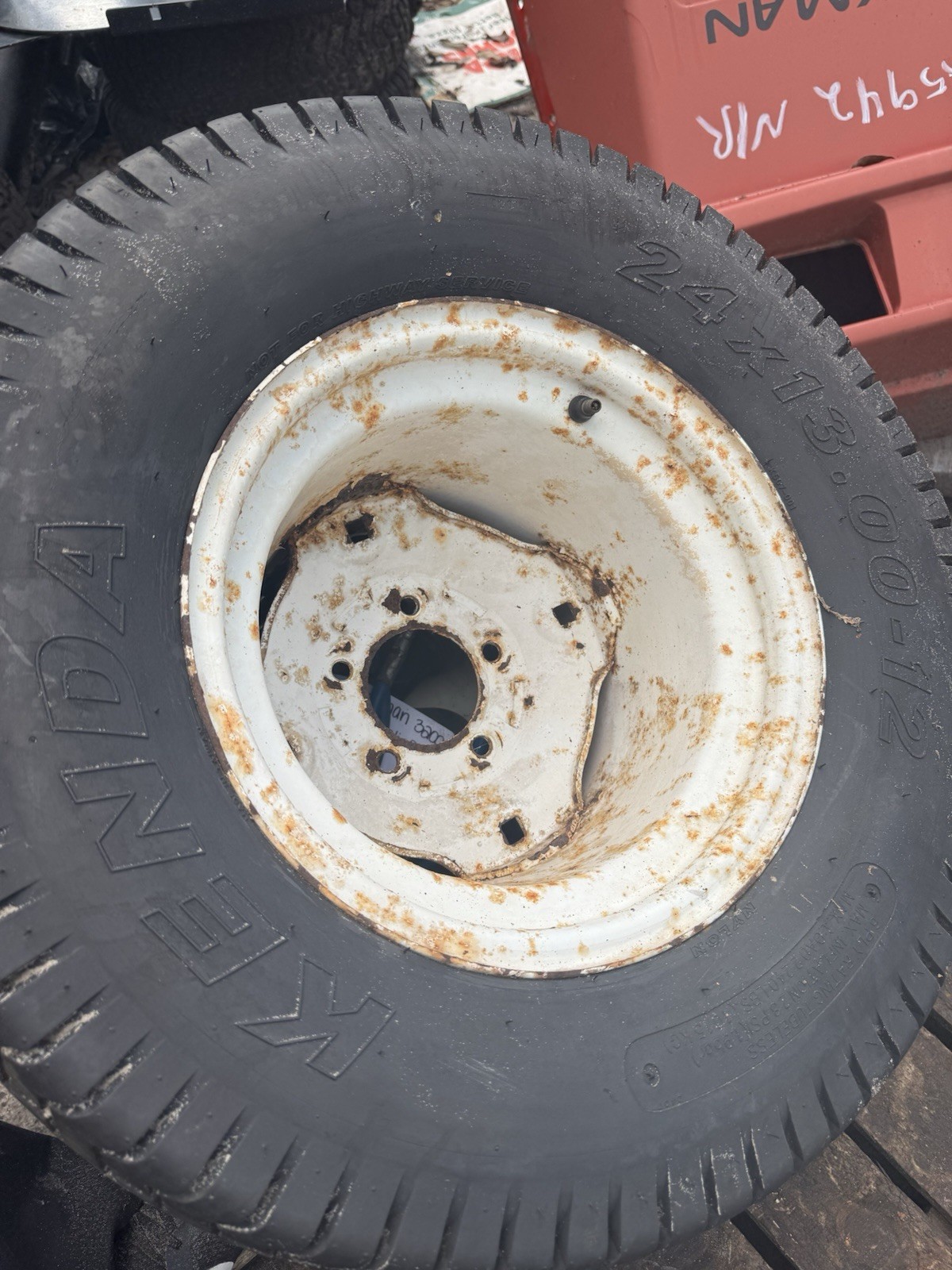 Toro 3200 Rear Rims (K55-OR-K80) TORO WORKMAN 3200 REAR TIRE 24x13.00-12 | eBay