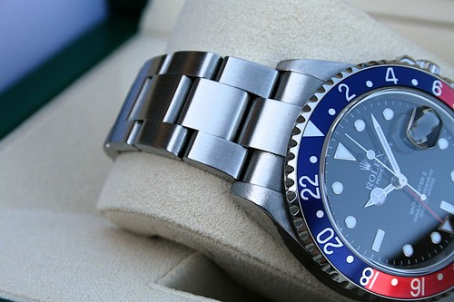 ROLEX 16710 GMT MASTER II WATCH PEPSI BEZEL - Picture 3 of 8
