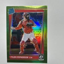2021 Panini Donruss Optic - Rated Rookie Tyler Stephenson #57 Lime Green...
