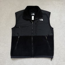 The North Face Vest Denali Men's Large Black Fleece Full Zip Pockets Jacket