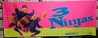 1992 3 Ninjas Vinyl Movie Theater Banner 120x47” 90's Karate Kid Film