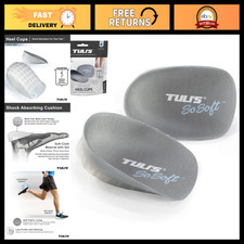 Soft Heel Cups for Plantar Fasciitis Relief Heel Pain - 1 Pair, Regular Fit