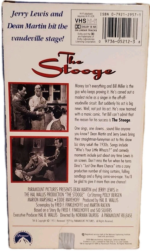 The Stooge VHS / Dean Martin & Jerry Lewis - Image 2 of 3