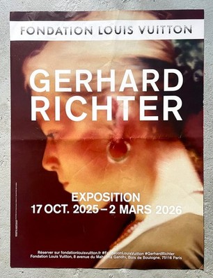 GERHARD RICHTER Publicity Expo Poster - Fondation Louis Vuitton - Paris - 2025