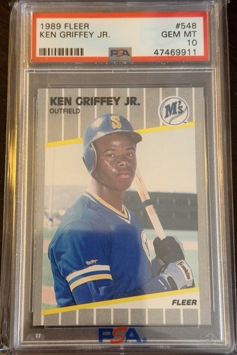 1989 Fleer Ken Griffey Jr #548 Rookie RC PSA 10