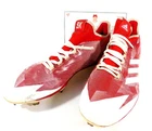2019 Scott Kingery Game-Worn adidas Baseball Cleats Size 10.5 Red/White COA