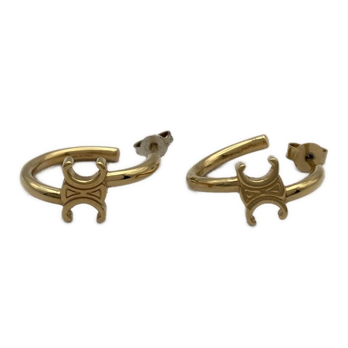 【国内発送】TRIOMPHE ASYMMETRIC HOOPS IN BRASS Item detail