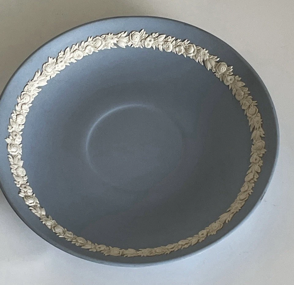 Royal Wedding 1986 Tea Cup & Saucer Jasper Blue WEDGWOOD Vintage - Image 3 of 4