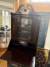 NICE ANTIQUE 1920'S CRON-KILLS SLANT TOP BOOKCASE SECRETARY / DESK