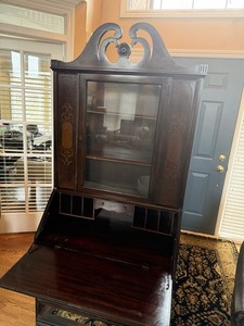 NICE ANTIQUE 1920'S CRON-KILLS SLANT TOP BOOKCASE SECRETARY / DESK