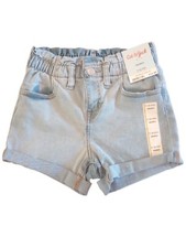 Cat  Jack girls small 6 6X denim shorts elastic waist stretch New
