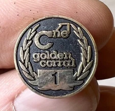 Vintage Golden Corral 1 Year Employee  Enamel Lapel Pin