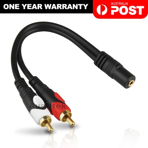 Gold Plated Stereo Audio Adapter Cable 