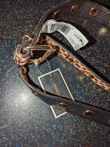 Cintura Juicy Couture nuove etichette marrone magro stampa animale cintura devoe - Foto 9 di 9