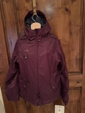 NEW Women's OAKLEY GB Gretchen Bleiler Eco Snow Ski Snowboard Jacket Burgundy -M