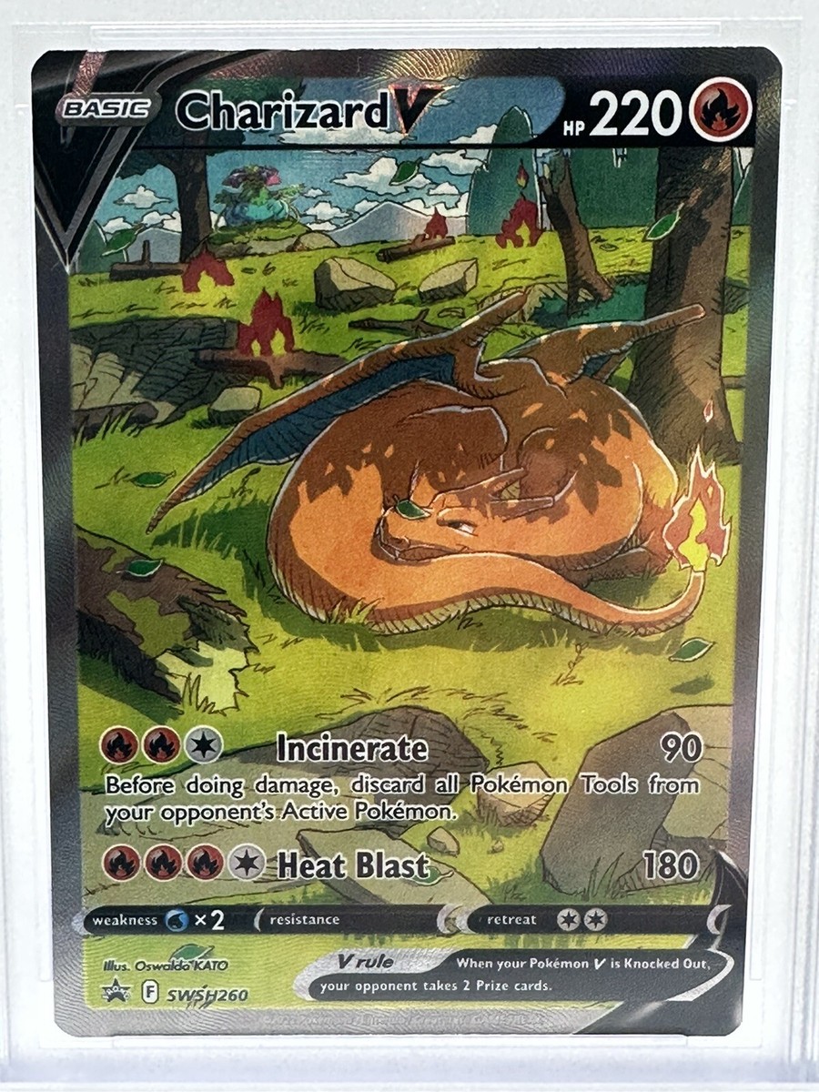 2022 Pokémon Charizard V SWSH260 Ultra-Premium Collection MT PSA 9