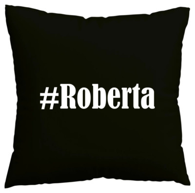 Kissenbezug #Roberta I love Roberta Schwarz 107222