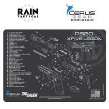 Sig Sauer P320 X-Five Legion Schematic Handgun Mat