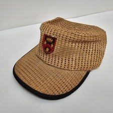 Vtg Clan Carruthers Coat of Arms Hat Cadet Cap Union Made USA Shield Helen Bond