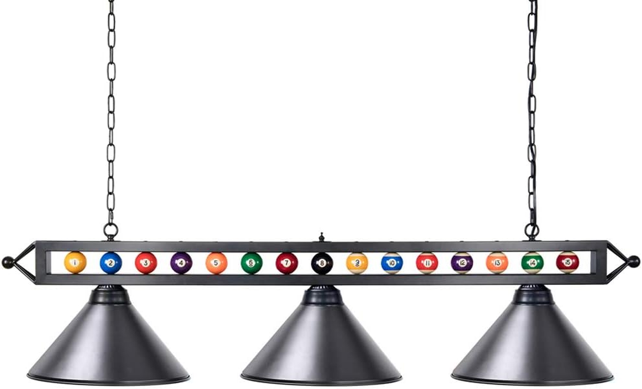 Wellmet Pool Table Light,59” Billiard Pool Table Lights for 7' 8' 9' Table,Billi