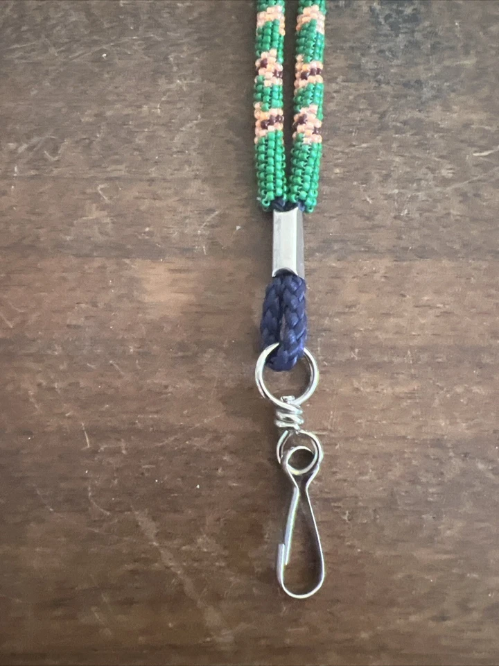 美洲原住民纳瓦霍串珠挂绳徽章夹钥匙链海军 34 号 #28 — 第 2/4 张图片