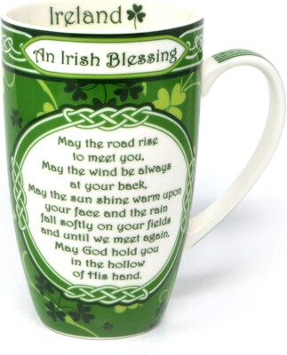 #ad Irish Blessing Mug Shamrock Garden $24.90
