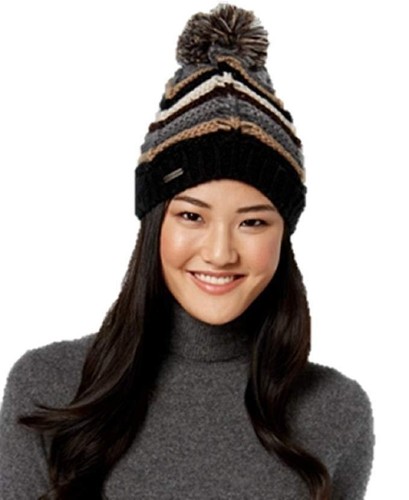Boogie Knit Winter Pom Pom Beanie Hat 